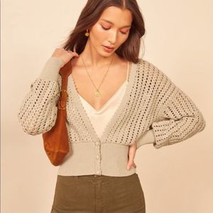 REFORMATION Erin Crochet Cardigan
